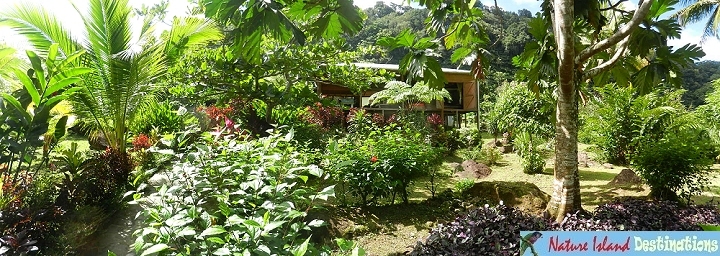 BananaLama cottage from rear garden